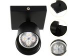 Jopassy Faretto Da Soffitto Faretto Da Incasso A Led GU10 4W Spot Girevoli Orientabili Nero Opaco Led Cambiabile, Bianco Caldo Faretto A Testa Singola