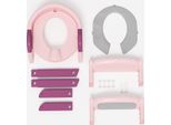 Jopassy Trainer Vasino Di Apprendimento Con Gradini Regolabile Per Bambini Vasino Sedile Del Water Antiscivolo Trainer Vasino Rosa
