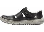 Rieker Uomo Scarpa Bassa Slip-On In Pelle Sandalo Velcro 04050, Misura:42 Eu, Colore:Grigio