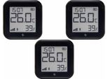 Shelly Sensore Di Temperatura E Umidità Wlan Plus H&T Gen. 3, Bt, Nero, 3 Pezzi