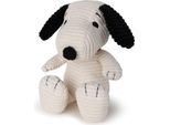 Snoopy - Eco Snoopy Seduto In Velluto A Coste Color Crema - 19 Cm - %