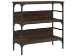 Tavolo Consolle Look Rovere Marrone 75X32X75 Cm Materiale A Base Di Legno