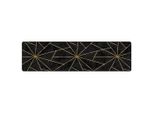 Vidaxl Tappeto Lavabile Nero E Oro 80X300 Cm Antiscivolo