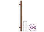 Maniglie Per Mobili 20 Pz. Bronzo 192 Mm Acciaio Inox