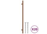 Maniglie Per Mobili 20 Pz. Bronzo 320 Mm Acciaio Inox