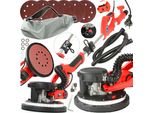 MAR-POL Levigatrice Telescopica Per Cartongesso, Pieghevole, Con Luce Led E Borsa, 750 W M90206