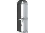 Vidaxl Riparo Per Legna Da Ardere Antracite 40X45X170 Cm Acciaio Zincato