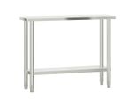 Piano Di Lavoro Per Cucina 110X30X85 Cm In Acciaio Inox