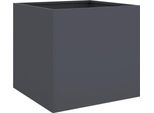Vidaxl Fioriera Antracite 42X40X39 Cm In Acciaio