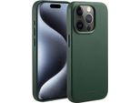 Custodia Per Iphone 15 Pro - Vera Pelle - Custodia Rigida/Cover Accezz - Verde Scuro