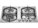 Bertazzoni La Germania P6801D9X/19 Piano Cottura Acciaio Inox Da Incasso 60 Cm Gas 4 Fornelli