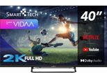 Smart Tech 40FV02V Smart Tv 40 Pollici Full Hd Display Led Sistema Vidaa DVBT2/C/S2 Classe E Wi-Fi Colore Nero