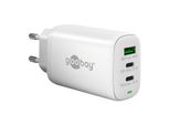 Caricabatterie Rapido Goobay 2X USB-C 1X USB-A (65W) Bianco