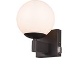 Lampada Da Parete Per Bagno Nera Kula 1Xe14 10W Trio