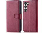 Custodia Per Cellulare Imoshion Per Samsung Galaxy S23 - Cover Flip A Libro - Rosso Scuro