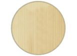 Vidaxl Tappeto Rotondo Chiaro Naturale 80 Cm Bambù