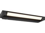 Lampada Da Parete Per Bagno Sopra Lo Specchio Nero Opaco Oblungo 50 Cm Mobile Cambia Colore Led 9W Fabrizio Trio