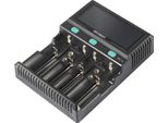 Voltcraft IPC-4 Caricabatterie Per Celle Rotonde Liion, Lifepo, Nimh, Nicd, Lifepo4 A, Mignon (Aa), Micro (Aaa), Mini (Aaaa), Baby