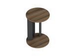 In And Outdoormatch Tavolino Kailyn - Noce E Antracite - Truciolato - 64 X 34 Cm - Design Elegante