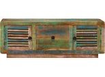 Mobile Tv Vidaxl 110X30X40 Cm In Legno Massiccio Antico