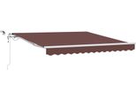 Vidaxl Tenda Da Sole Automatica Con Led Marrone 300X250 Cm