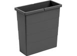 Bidone Interno Hailo 12 L 1134669 Grigio Scuro 320 X 141 X 350 Mm 2 Maniglie