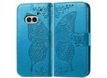 Per Nulla Phone 2A / Plus Portafoglio In Custodia Per Cellulare Con Design A Farfalla Blu