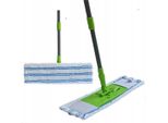 Mop Piatto Per Pavimenti In Microfibra Lux Manico Telescopico Robusto E Spesso Con Fodera