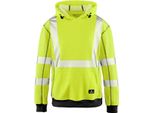 4PROTECT® Felpa Con Cappuccio Ad Alta Visibilità Portland Giallo Brillante M