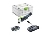 Festool Vecturo Osc 18 E-Basic Utensile Oscillante A Batteria 18 V Starlock Max Brushless + 1X Batteria 4,0 Ah + Caricatore Rapido + Systainer