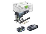 Festool Carvex Psc 420 Basic Seghetto Alternativo A Pendolo A Batteria 18 V 120 Mm Brushless + 1X Batteria Ricaricabile 8,0 Ah + Caricatore Rapido + Systainer