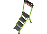 Scala Little Giant Jumbo Step 4 Gradini, In Vetroresina, Gradini Extra Larghi, 11934