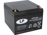 Batteria Al Piombo Landport 12V 26Ah Agm Nsa LP12-26 T12 Vds