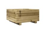 Vidaxl Fioriera 50X50X26,5 Cm In Legno Di Pino Impregnato