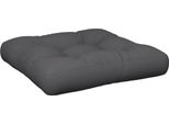 Vidaxl Cuscino Pallet Antracite 50X50X12 Cm Tessuto