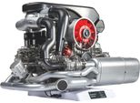 Franzis 67250 - Motore Turbo Porsche 911, Kit Motore Fedele All'originale In Scala 1:3, Incl. Modulo Sonoro, Istruzioni E Libretto Di 90 Pagine