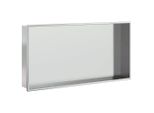 Vidaxl Piatto Doccia Argento Spazzolato 62X32X9 Cm Acciaio Inox