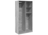 Vidaxl Armadio Grigio Sonoma 100X50X200 Cm Materiale A Base Di Legno