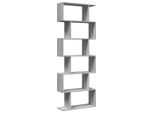 Vidaxl Libreria Divisoria 6 Ripiani Grigio Sonoma 70X24X193 Cm