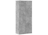 Vidaxl Scarpiera Grigio Cemento 80X39X178 Cm Materiale A Base Di Legno