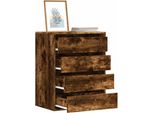 Vidaxl Cassettiera In Rovere Fumé 60X41X76 Cm Materiale A Base Di Legno