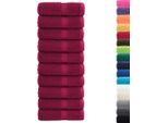 Vidaxl Asciugamani Per Ospiti Premium Solund 10 Pz. Bordeaux 30X50 Cm 600 G/M²