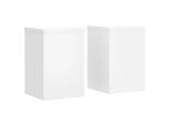 Vidaxl Supporto Per Piante 2 Pz. Bianco 25X25X35 Cm Materiale A Base Di Legno
