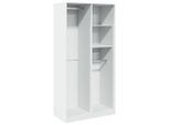 Vidaxl Armadio Bianco 100X50X200 Cm Materiale A Base Di Legno