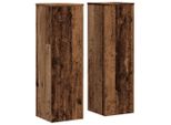 Vidaxl Supporto Per Piante 2 Pz. Aspetto Legno Recuperato 25X25X80 Cm Materiale A Base Di Legno