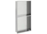 Vidaxl Piatto Doccia Argento Spazzolato 32X62X9 Cm Acciaio Inox