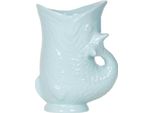 Kolibri Home | Vaso Decorativo Fish - Ceramica Turchese - Ø9Cm Per Piante Grasse E Piante Da Appartamento