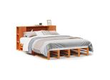 Vidaxl Letto In Legno Massiccio Senza Materasso Wax Brown 160X200 Cm Legno Massiccio