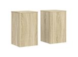 Vidaxl Supporto Per Piante 2 Pezzi Rovere Sonoma 30X30X50 Cm Materiale A Base Di Legno