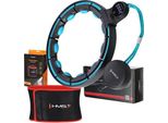 Set Magnetico Hula Hop Nero/Turchese Hhm17 Con Contatore Hms + Cintura Dimagrante Br163 Rosso